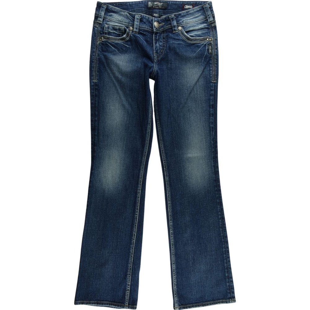 Silver Suki Mid Slim Boot Cut Jeans Women's 29 Stretch Mid Rise B744